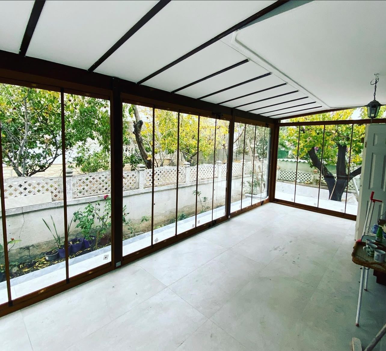 Katlanır cam · bahçe katı